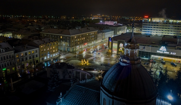 Košā Daugavpils ietērpjas svētku rotā. Foto: Daugavpils.lv 295399