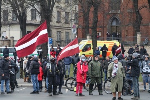 Rīgā norisinājās vairāki protesti pret ierobežojumiem 10