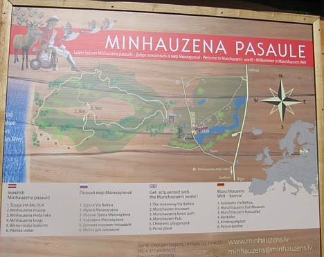 Minhauzena pasaule atrodas tikai 55 km attālumā no Rīgas - Duntē 15937