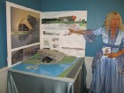 Muzeja direktore Irina Noriņa iepazīstina arī ar jauno projektu - krogu ar jumtu uz leju 15