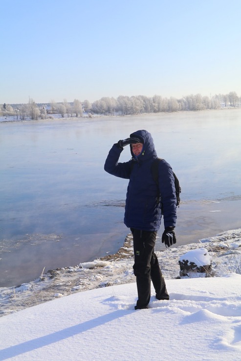 Travelnews.lv dodas Doles salas 13 km pārgājienā pie -14 grādiem Salaspils novadā 297483