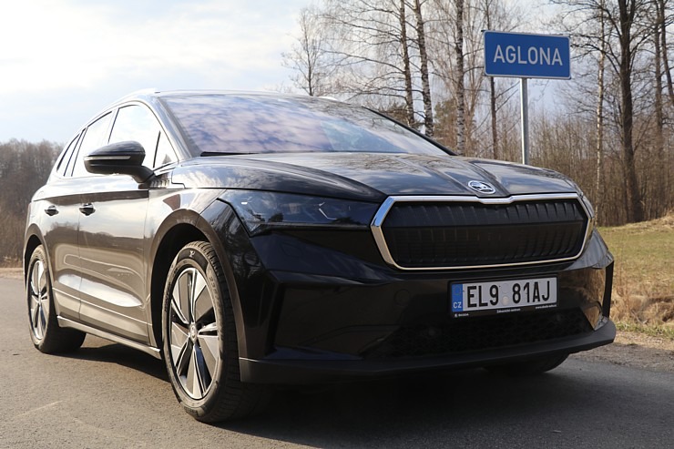 Travelnews.lv pirmo reizi apceļo Latgali 600 km maršrutā ar elektrisko «Škoda Enyaq iV 80» 300222