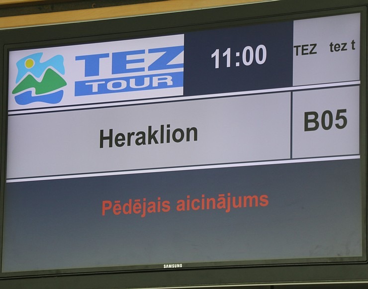 «Tez Tour Latvija» ar lidsabiedrību «Aegean» uzsāk 16.05.2021 čarterlidojumus uz Krētas salu Grieķijā 301112