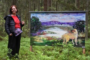Tūristi Baldones mežā var aplūkot gleznas «Meža galerijā» 18