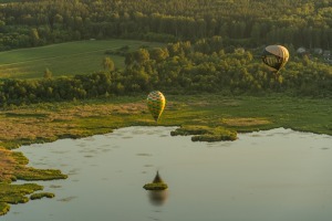 Gaisa balonu šovs Daugavpilī un Daugavpils no putna lidojuma 5