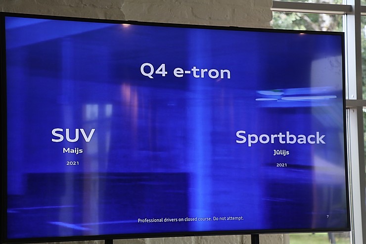 Latvijā tiek prezentēts «Audi» tautas klases jaunais spēkrats «Audi Q4 e-tron» 305634