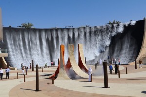 Travelnews.lv apmeklē izstādē «Expo 2020 Dubai» ūdens  atrakciju «Dubai Water Feature» 11