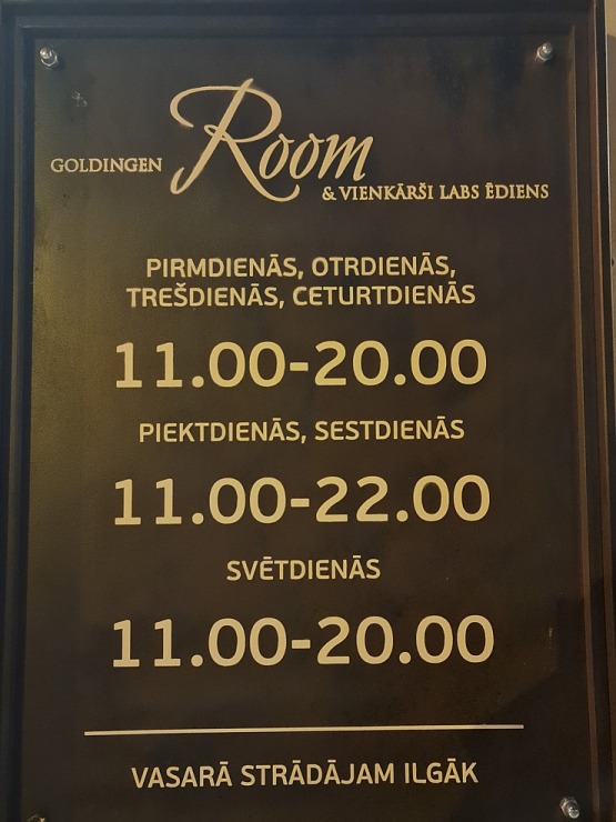 Travelnews.lv Kuldīgā izbauda vakariņas restorānā «Goldingen room» 314069