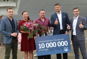 Rīgas Brīvostas pārvalde sagaida 10 miljonu pasažieri, ko atved kruīzu kuģis «Costa Fascinosa» 2