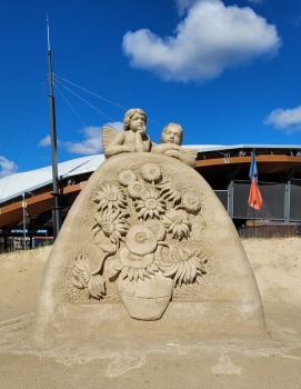 Travelnews.lv apmeklē Smilšu skulptūru parku Jelgavā 14