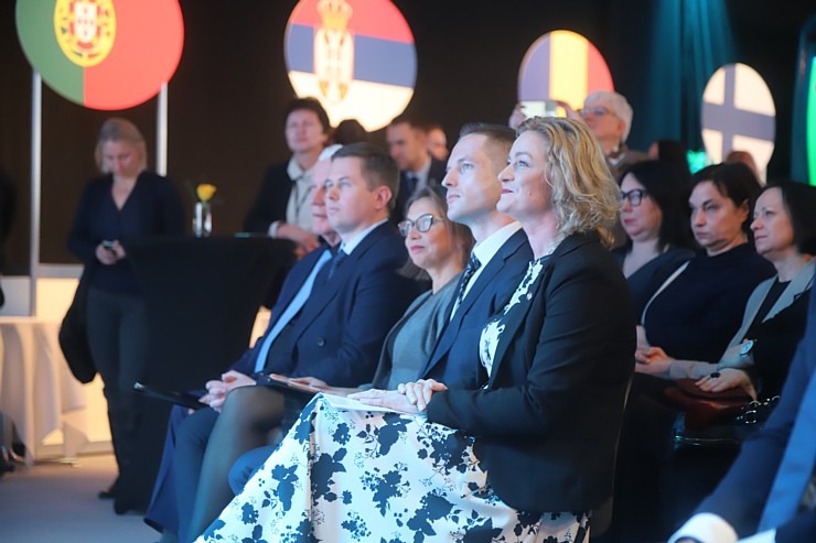 Tūrisma izstādes «Balttour 2023» atklāšanas ceremonija Ķīpsalā. Foto: Rojs Maizītis 332354