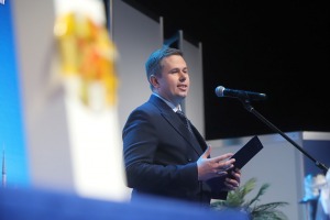 Tūrisma izstādes «Balttour 2023» atklāšanas ceremonija Ķīpsalā. Foto: Rojs Maizītis 3