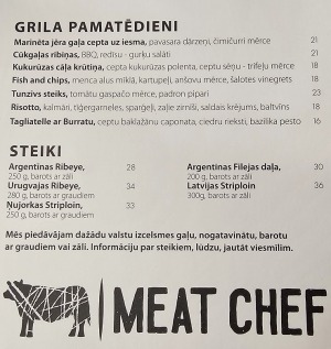Izbaudām šefpavāra Kaspara Jansona gatavotus steikus Rīgas restorānā «Meat Chef» 24
