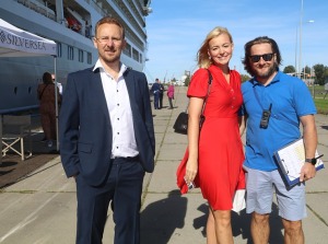 Rīgas ostā pirmo reizi ienāk kruīzu kompānijas «Silversea Cruises» luksus klases kuģis «Silver Dawn» 43