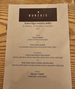 Travelnews.lv izbauda restorāna «Buržujs» ēdienkarti Rīgas Restorānu nedēļas ietvaros 5