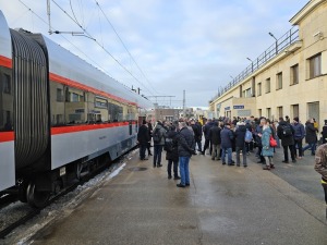 Rīgas Centrālā stacijā ienāk pirmais vilciens no Viļņas 20