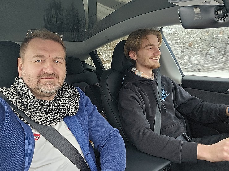 Apceļojam sniegoto Latviju ar auto nomas «Sixt Latvija» spēkratu «Tesla Y Long Range AWD» 349123