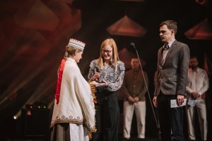 Skati latgaliešu kultūras gada balvas «Boņuks 2023» pasniegšanu. Foto: Dagnija Bernāne / Latgales vēstniecība GORS 12
