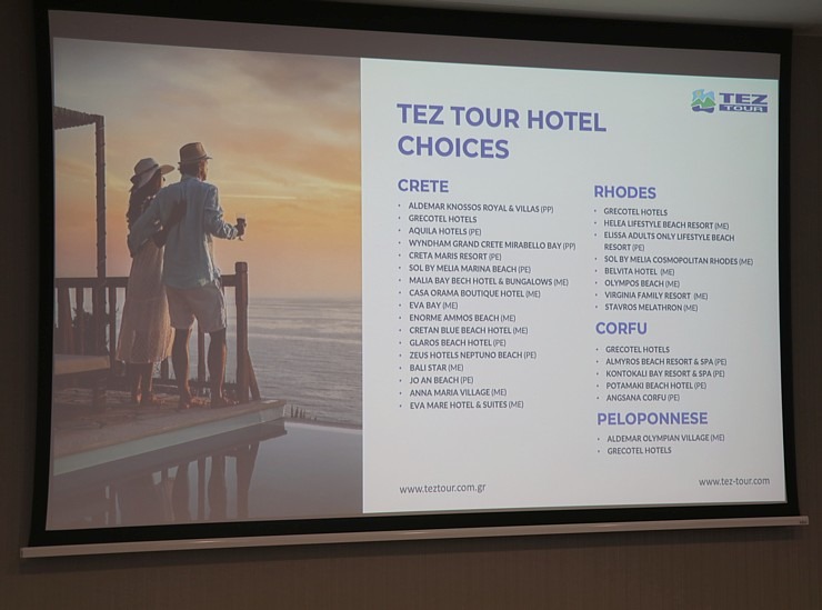 Tūroperators «Tez Tour Latvija» kopā ar Grieķijas viesnīcām rīko «Greece RoadShow 2024» ceļojumu konsultantiem Tūroperators «Tez Tour Latvija» kopā ar Grieķijas viesnīcām rīko «Greece RoadShow 2024» ceļojumu konsultantiem 350537