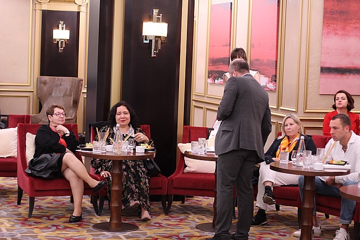 Vecrīgas 5 zvaigžņu viesnīcā «Grand Hotel Kempinski Riga» siera un viskija degustācijā iepazīstam «Maison Benjamin Kuentz» no Francijas. Foto: Rodions 353917