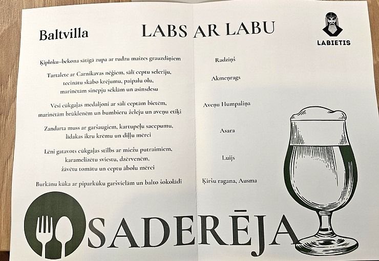 «Baltvilla» ēdiena un «Labietis» alus saderināšanas vakars atklāj vasaras terases svētkus Baltezera krastā «Baltvilla» ēdiena un «Labietis» alus saderināšanas vakars atklāj vasaras terases svētkus Baltezera krastā 371727