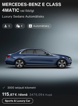Sadarbībā ar auto nomu «SIXT Latvija» un «Mercedes-Benz E 200 Sedan» apceļojam Latviju 30
