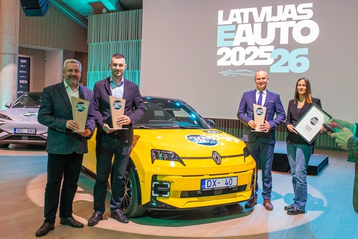 «Latvijas e-auto 2025/26» par uzvarētājiem kļūst «