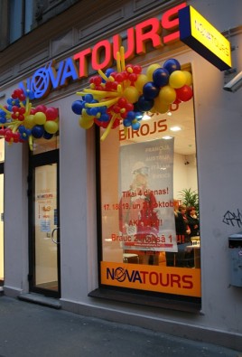 Jaunais ceļojumu birojs atrodas Tērbatas ielā 20, bet pirmais Novatours birojs atrodas Bruņinieku ielā 27 18936