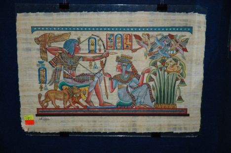 Papiruss ar tradicionālajiem ēģiptiešu zīmējumiem. Sīkāka informācija par ceļojumu iespējām kopā ar tūroperatoru Viva Tour: www.vivatour.lv Papiruss ar tradicionālajiem ēģiptiešu zīmējumiem. Sīkāka informācija par ceļojumu iespējām kopā ar tūroperatoru Viva Tour: www.vivatour.lv 19252