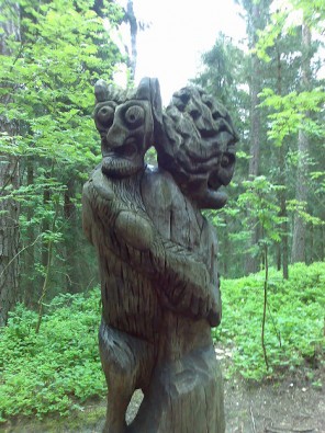Neringas Nacionālajā parkā ir vairāk kā 70 kokgriezumu skulptūru 22659