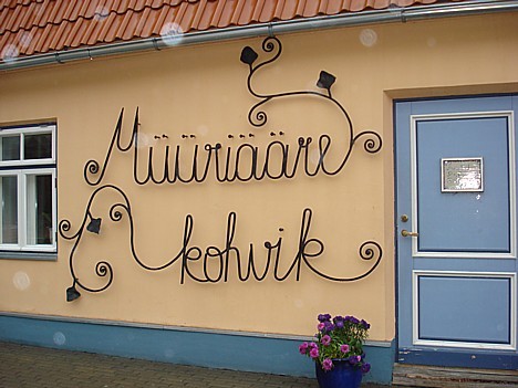 Omulīgā kafejnīca Müüriääre atrodas Igaunijas ziemeļrietumos, Haapsalu pilsētā (Karja 7) 27596