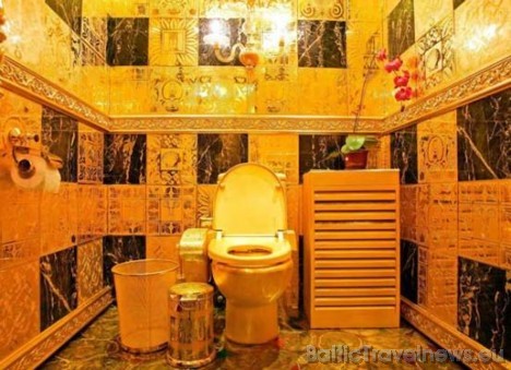 Dārgākais tualetes pods pasaulē atrodas Honkongā, kas 2001. gadā tika uzbūvēta no tīra zelta par 5,4 miljoniem eiro  (Bilde: web.de) 28983