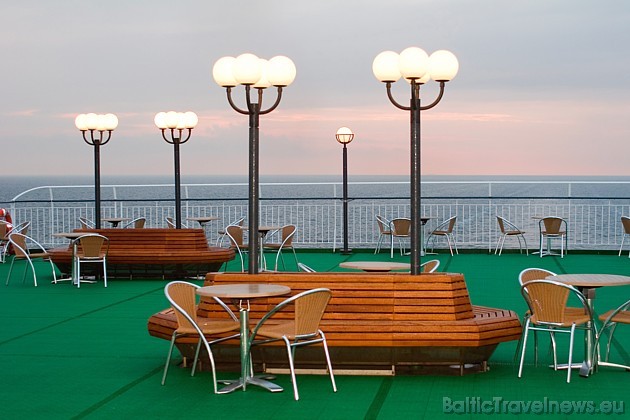 Uz prāmja klaja. Foto: Tallink.com 33078