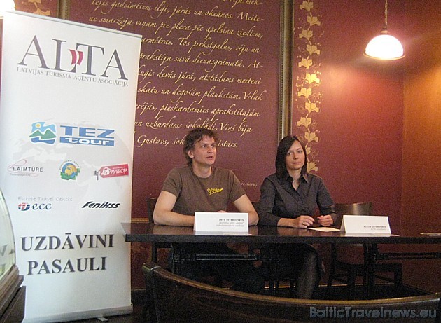 Preses konferencē ar akcijas mērķi iepazīstina (no kreisās): Inte Teterovskis (koris Balsis) un Kitija Gitendorfa (ALTA) Preses konferencē ar akcijas mērķi iepazīstina (no kreisās): Inte Teterovskis (koris Balsis) un Kitija Gitendorfa (ALTA) 33189