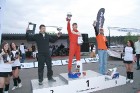 Latvijas drifta čempionāta Sabi Drift uzvarētāji - 1.vieta Gvido Elksnis, 2.vieta Ervīns Žuks un trešajā vietā Raivo Mužiks 19