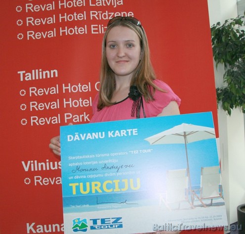 Galvenās balvas ieguvēja Marina Andrejeva atzīmē, ka konkursos piedalās bieži un ik pa brīdim paveicas kaut ko arī vinnēt! Šoreiz pa īstam - ceļojums Galvenās balvas ieguvēja Marina Andrejeva atzīmē, ka konkursos piedalās bieži un ik pa brīdim paveicas kaut ko arī vinnēt! Šoreiz pa īstam - ceļojums 34122