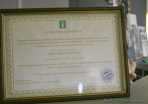 Vairāk informācijas par Riga Beach Hostel mājas lapā www.rigabeachhostel.lv 34231