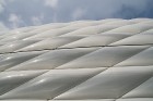 Stadiona Allianz Arena ārpuse ir ''apšūta'' ar speciāliem plastikas loģiem, kas ar gaismas ķermeņu palīdzību maina krāsu. Piemēram, priekš FC Bayern s 20
