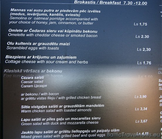 Restorāna Domini Canes ēdienkarte piedāvā plašu izvēli gan cenas ziņā, gan ēdienu piedāvājumā 35935