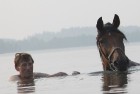 Zirga peldināšana Sīvera ezerā 9