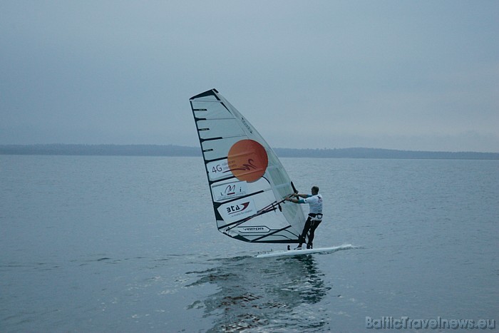 Visu ceļu Jāni pavadīja Xcelsior Latvian Sailing Team pavadošā jahta
Foto: F64/Andrejs Terentjevs 48628