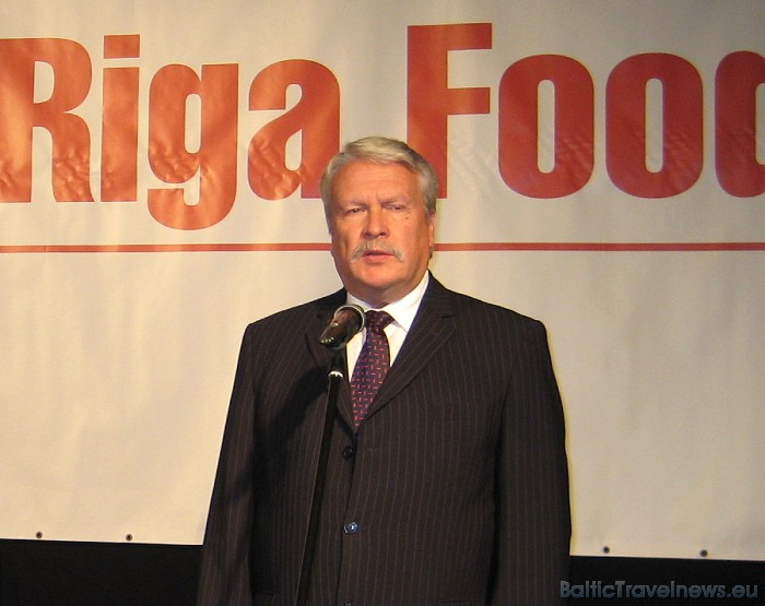 Izstādes Riga Food 2010 atklāšanas pasākumā ar runu uzstājās Jānis Dūklavs (LR Zemkopības ministrs) 49509