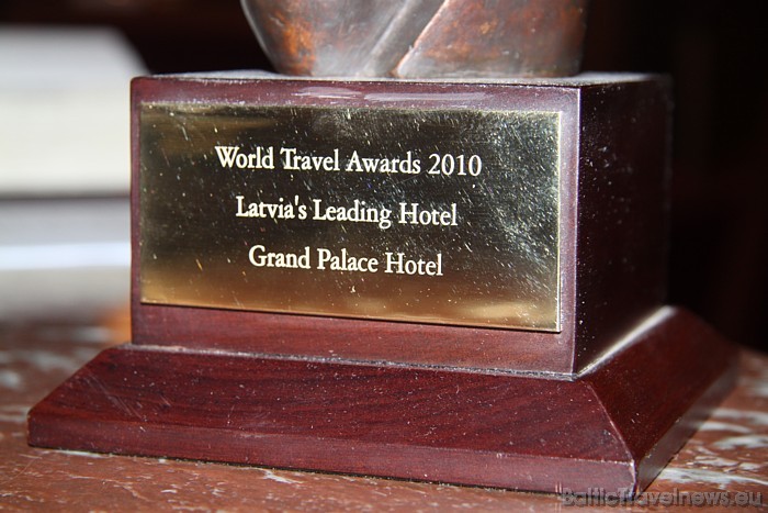 World Travel Awards balva 2010. gadā apliecina viesnīcas un restorāna starptautisko kvalitāti. Vairāk info - www.grandpalaceriga.com 51430