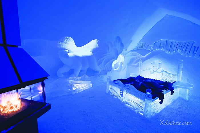 Viesnīca Hôtel de Glace atrodas Kvebekā, kur temperatūra ziemā ir no -25°C līdz 5°C
Foto: ©Xdachez.com Viesnīca Hôtel de Glace atrodas Kvebekā, kur temperatūra ziemā ir no -25°C līdz 5°C
Foto: ©Xdachez.com 53893