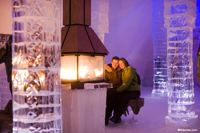 Viesnīcā Hôtel de Glace pieejams arī ledus bārs, restorāns, izstāžu zāle, pagalms, ugunskura vietas un ledus slīdkalniņš
Foto: ©Xdachez.com Viesnīcā Hôtel de Glace pieejams arī ledus bārs, restorāns, izstāžu zāle, pagalms, ugunskura vietas un ledus slīdkalniņš
Foto: ©Xdachez.com 53907