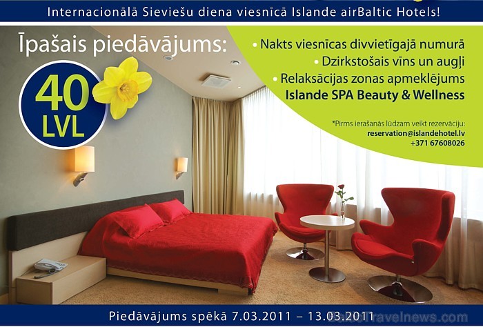 ...vai numurs 4 zvaigžņu viesnīcā Islande Hotel