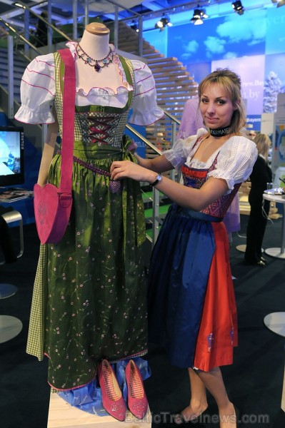 Bavāriešu tērpa prezentācija izstādē ITB Berlin 2011. Foto: ITB Berlin 56947