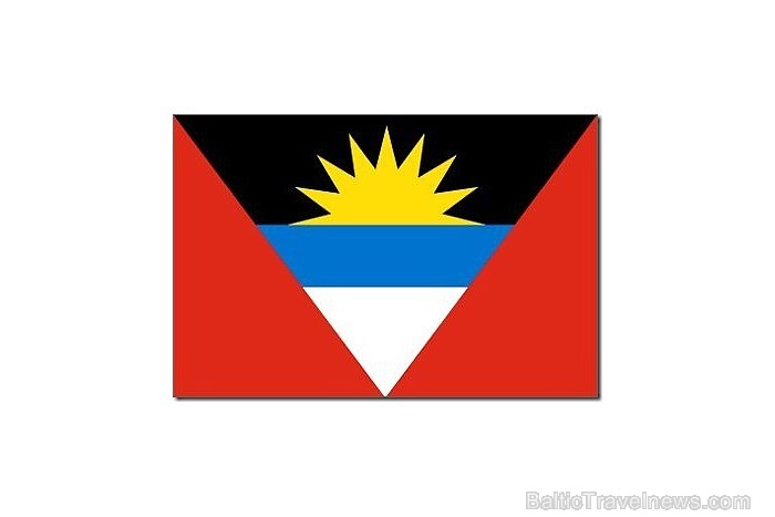 15. vietu ieņem Antigva un Barbuda. Austoša saule nozīmē jaunas ēras sākumu. Melnā krāsa simbolizē cilvēku enerģiju, dzeltenā, zilā, baltā - sauli, jū 57691