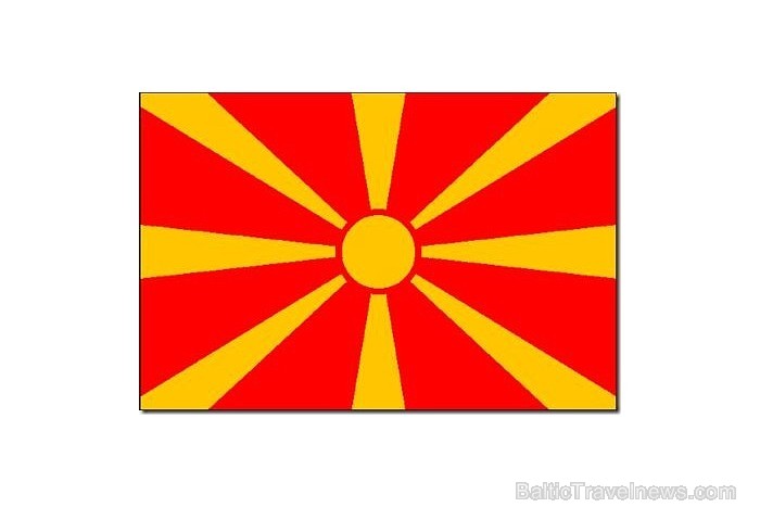 11. vietu ieņem Maķedonija. Karogā sarkanā krāsa ar dzelteno veido sauli ar 8 stariem, kas simbolizē brīvību 57696