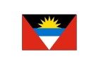 15. vietu ieņem Antigva un Barbuda. Austoša saule nozīmē jaunas ēras sākumu. Melnā krāsa simbolizē cilvēku enerģiju, dzeltenā, zilā, baltā - sauli, jū 6